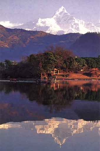 
Machapuchare Reflected In Pokhara Lake Phewa - Nepalese Journey: The Essence of the Annapurna Circuit book
